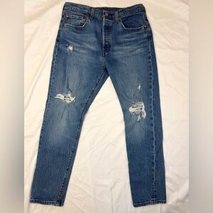 Levi's Men's 501 Skinny Distressed Denim Jeans